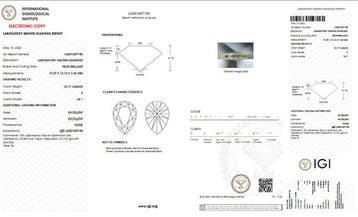Zonder minimumprijs - Ketting met hanger - 14 karaat Witgoud