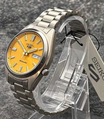 Seiko - 5 Sports Yellow Dial - Zonder minimumprijs -, Nieuw