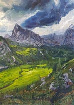 Stanislav Kunchev 1984 - “Dolomites - Passo Di Giau”, Antiek en Kunst