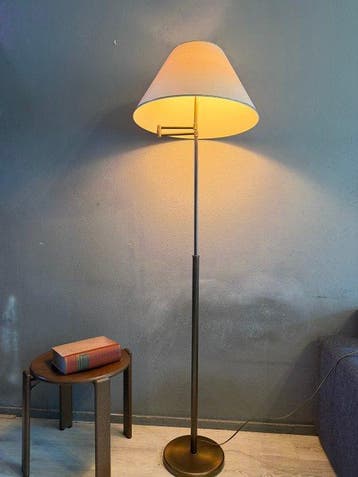 Kullman Lampen - Staande lamp - Messing, Textiel - Een lamp