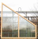 houten raam , chassis , venster , kozijn 245 x 259, Nieuw, Ophalen of Verzenden, Inclusief glas, 225 cm of meer