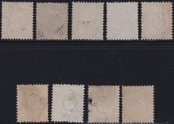 Zwitserland 1862 - Strubel met watermerk — Volledige serie, Gestempeld
