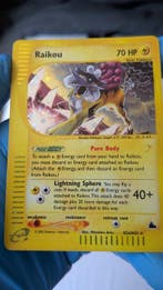 Pokémon Card 2003 Skyridge Raikou (SKH26), Hobby en Vrije tijd, Verzamelkaartspellen | Pokémon, Nieuw