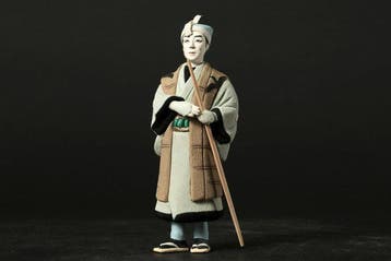 Kimekomi Kabuki Portrait Doll of Ichikawa Sadanji as a