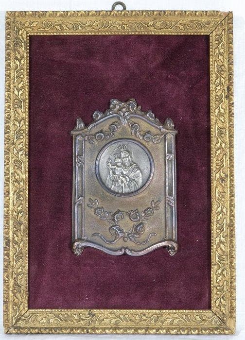 Lijst - Hout - Religieus devotie-schilderij, Antiquités & Art, Antiquités | Livres & Manuscrits