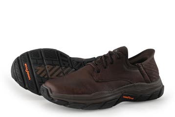 Skechers Instappers in maat 41 Bruin, Kleding | Heren, Schoenen, Bruin, Verzenden, Overige typen, Zo goed als nieuw
