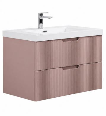 Badkamermeubel Set Thermis 80cm Roze Badmeubel, Verzenden, Nieuw