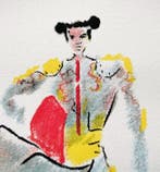 Jean Cocteau (1889-1963) - Passe à la cape rouge, Antiquités & Art