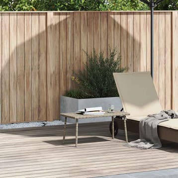 vidaXL Tuin salontafel rechthoekig 80x40x37 cm poly rattan, Tuin en Terras, Tuintafels, Verzenden, Nieuw