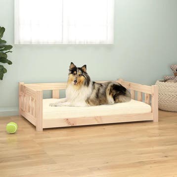 vidaXL Hondenbed 95,5 x 65,5 x 28 cm Naturel, Verzenden