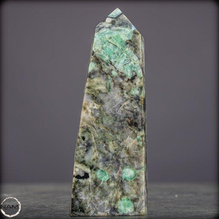 Majestueus smaragdobelisk uit de legendarische Muzo-mijn –, Antiek en Kunst, Curiosa en Brocante