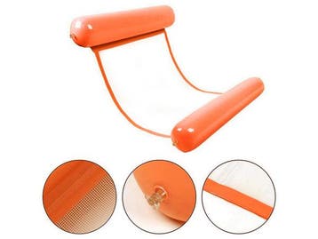 Veiling - Opblaasbare Waterhangmat - Oranje, Nieuw