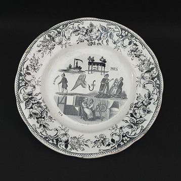 Lebeuf Milliet & Cie, Creil et Montereau - Dessertservies
