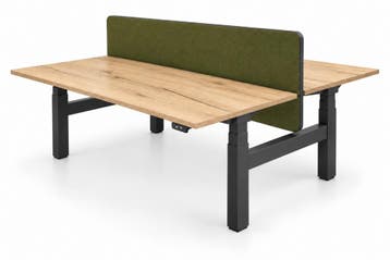 Refurbished Duo Zit Sta Bureau Elektrisch - Inclusief Scherm, Huis en Inrichting, Verzenden, Zo goed als nieuw