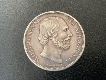 Nederland. Willem III. 2 1/2 Gulden 1867 (Zonder
