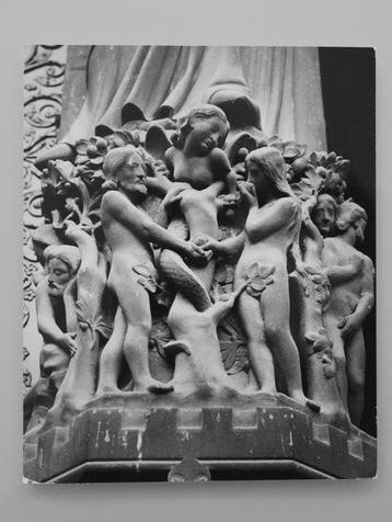 Jean Ribiere (1922 - 1989) - Notre-Dame de Paris - Adam et, Antiek en Kunst, Kunst | Schilderijen | Modern