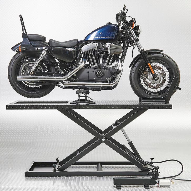 Datona Motorheftafel met minilift - zwart - Datona, Doe-het-zelf en Bouw, Gereedschap | Overige machines, Ophalen of Verzenden