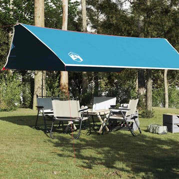 vidaXL Kampeerluifel waterdicht 500x294 cm blauw, Verzenden