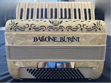 Ballone Burini - P 37-96, 3 Mussette, 7/2 reg. - - Accordeon, Nieuw