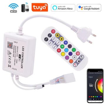Wi-Fi en IR 24Knops Afstandsbediening voor RGB LED strip 22, Verzenden