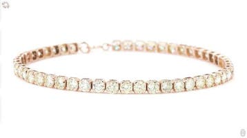 Zonder minimumprijs - Armband - 14 karaat Roségoud - 7.38ct.