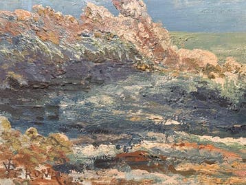 Vito Perona (1872-1957) - Abstract landschap, Antiek en Kunst