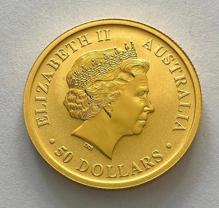 Australië. 50 Dollars 2014 - Australian Kangaroo, 1/2 Oz, Timbres & Monnaies, Métaux nobles & Lingots