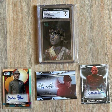 Star Wars Chrome Galaxy #83 Luke Skywalker CGC 8 + 3x, Nieuw