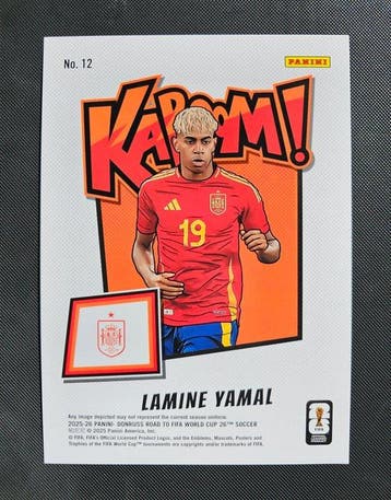 2025 Panini Donruss Road to FIFA World Cup Lamine Yamal No., Nieuw