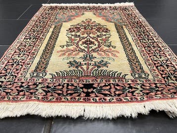 Kasjmier zijde - Vloerkleed - 93 cm - 65 cm, Nieuw