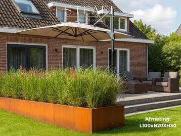 Cortenstaal keerwanden - borderranden - STEAEL, Tuin en Terras, Verzenden, Nieuw, Balkon, Metaal