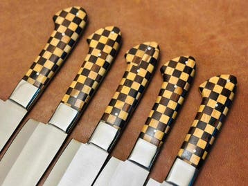 Keukenmes - Chefs knife - Rozenhout, olijfhout, hoogwaardig, Antiek en Kunst