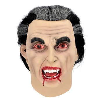 Latex hoofdmasker Graaf Vamp, Verzenden, Nieuw