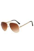 Zonnebril Avator Heren Goud Montuur Bruine Glazen Gradient G, Handtassen en Accessoires, Ophalen of Verzenden, Nieuw