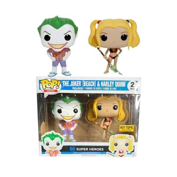 Funko Pop  The Joker [Beach] &amp; Harley Quinn  Hot Topic, Collections, Jouets miniatures, Envoi