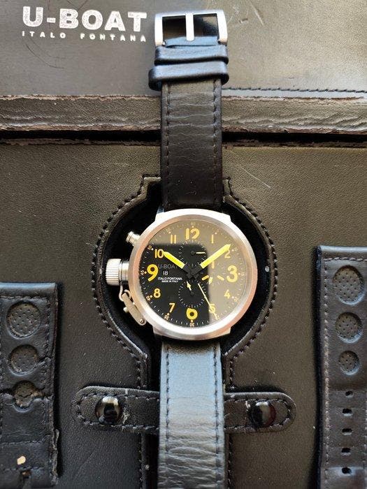 U-Boat - Flightdeck U-7750/50 automatic orange hands - Heren, Bijoux, Sacs & Beauté, Montres | Hommes