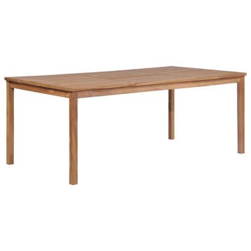 vidaXL Tuintafel 200x100x77 cm massief teakhout, Tuin en Terras, Tuintafels, Verzenden, Nieuw