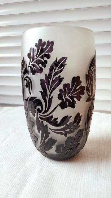 Vaas - Glasbeeld - Muranoglas - Gesculpteerde vaas - glas