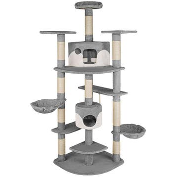 tectake Krabpaal Fippi 201cm - grijs/wit, Verzenden