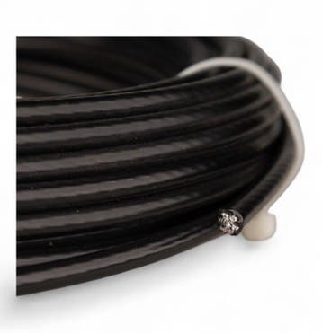 Fitness Staalkabel 5,5mm 20 meter zwart, Verzenden, Nieuw