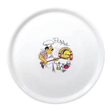 Pizzaborden | Porselein | Wit | 6 Stuks | Ø310mm Saturnia, Verzenden, Nieuw in verpakking