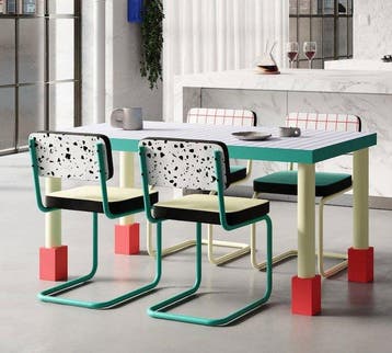 Seletti - Hello Again - Stoel - Superchair Terrazzo - Hout,