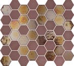 Wand Mozaïek Tegels Factory Hexagon Keramiek Roze - Matje.., Ophalen of Verzenden, Wandtegels