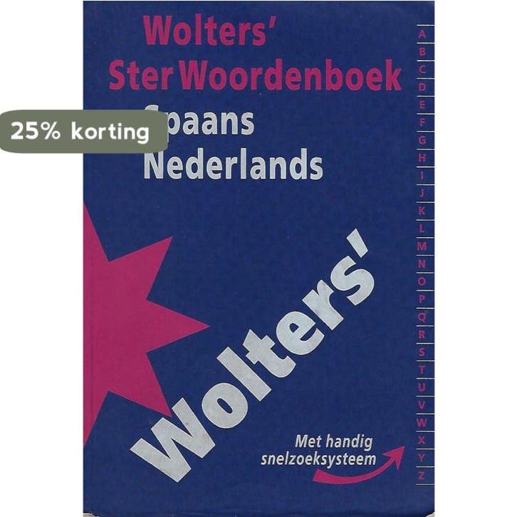 STERWRDBOEK SPAANS-NEDERL 1 9789001813079 GRONINGEN WOLTERS, Livres, Dictionnaires, Envoi
