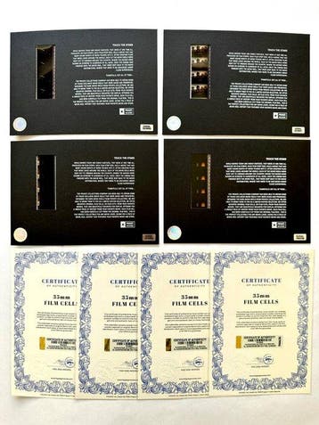Brad Pitt – Rare Set of 4 Mounted 35mm Film Cells –, Nieuw