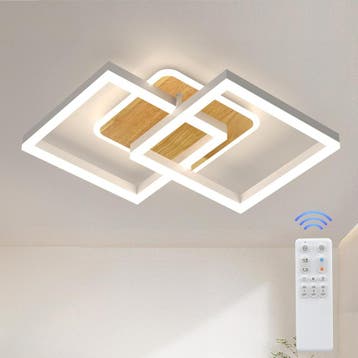 LED Plafondlamp 65cm Hout | -51% Retour Deal | Sla je slag!, Verzenden, Zo goed als nieuw, Hout