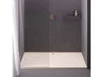 Veiling - Composiet douchebak wit side 80x110, Nieuw