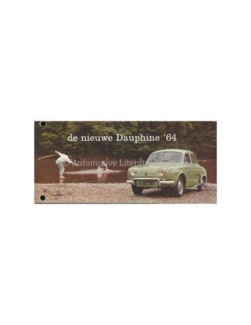 1964 RENAULT DAUPHINE BROCHURE NEDERLANDS