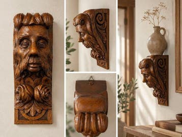Wandtafel - Hout - Houten wandconsole