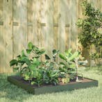 vidaXL Plantenbak verhoogd 100x100x18,5 cm staal olijfgroen, Tuin en Terras, Verzenden, Nieuw